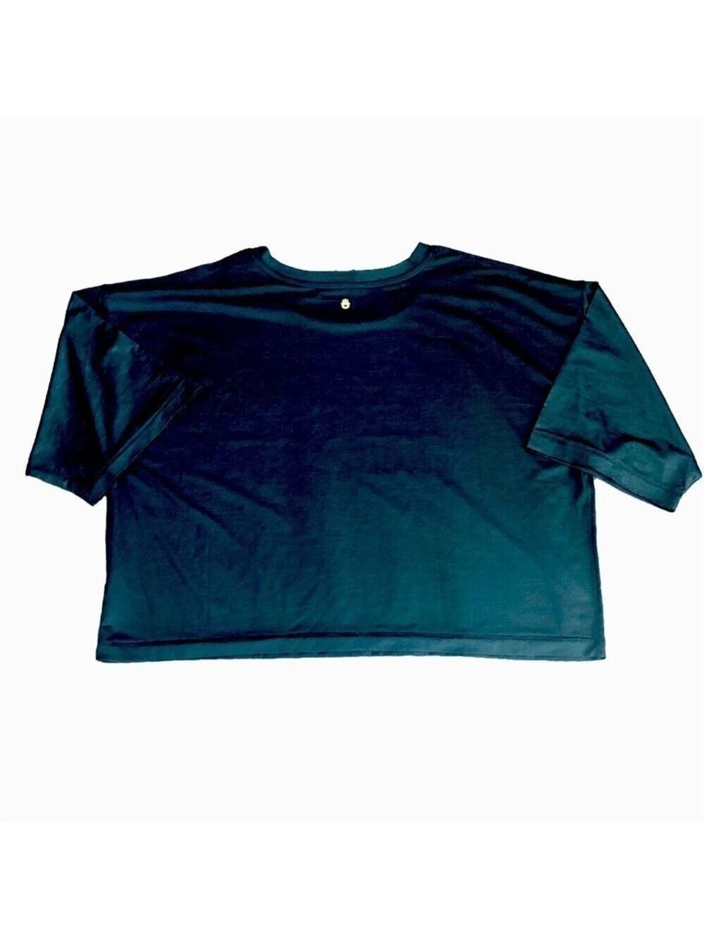 SPIRITUAL GANGSTER Glossy Black Crop Tee - Picture 4 of 6